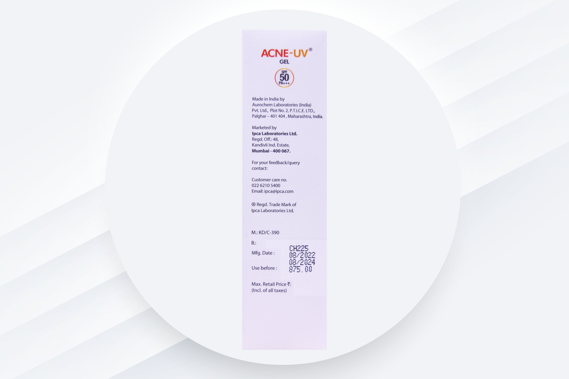 IPCA-Acne-UV-Gel-Sunscreen-SPF 50/PA+++-clintry